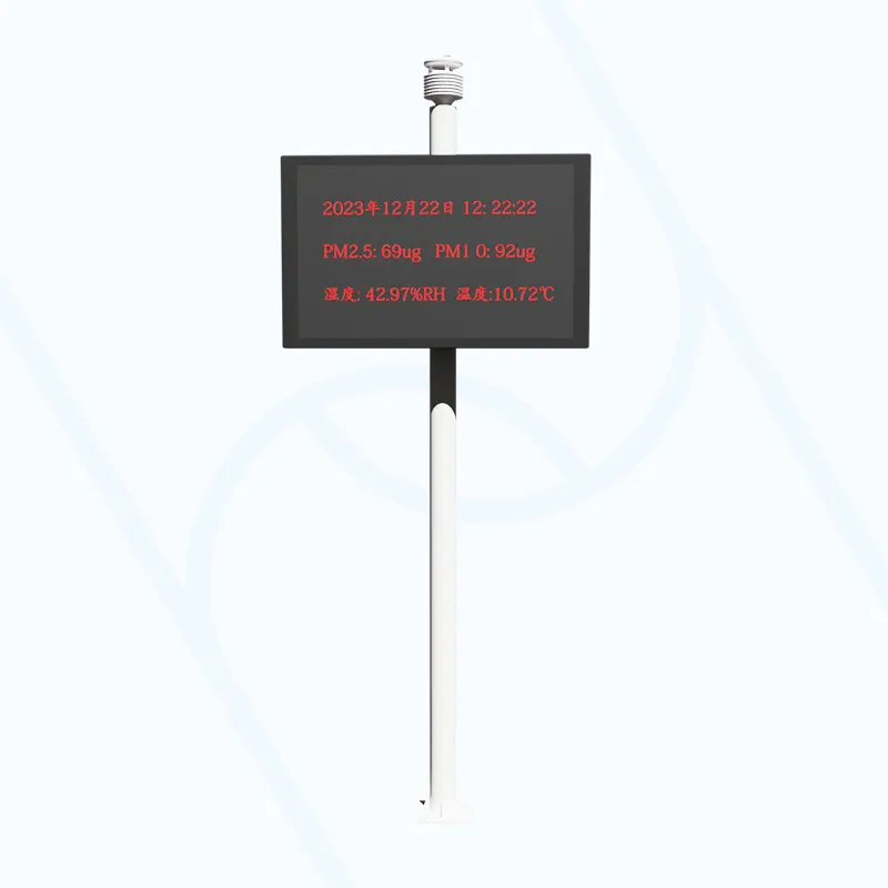 带LED屏幕环境监测站